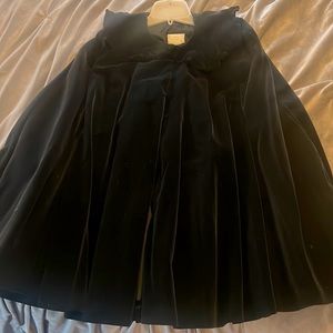 Black velvet cape child size 5 by The Children’s Hour
